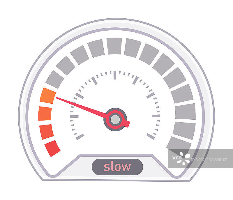 指示低速的数字速度表图片素材