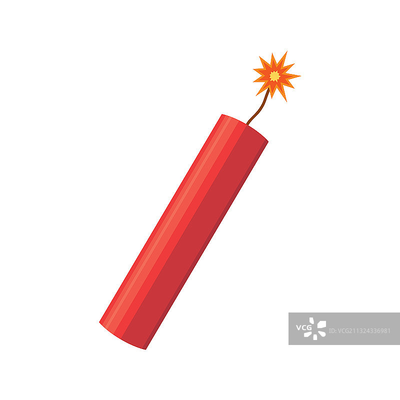 带燃烧引线的炸药爆炸图片素材