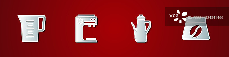 水壶、水杯、咖啡机、茶壶套装图片素材