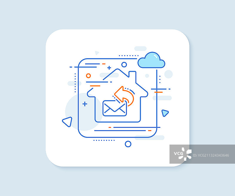 分享邮件线图标新邮件订阅标志图片素材