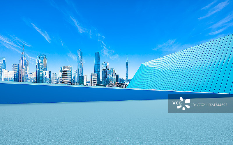 广州城市建筑公路背景图片素材