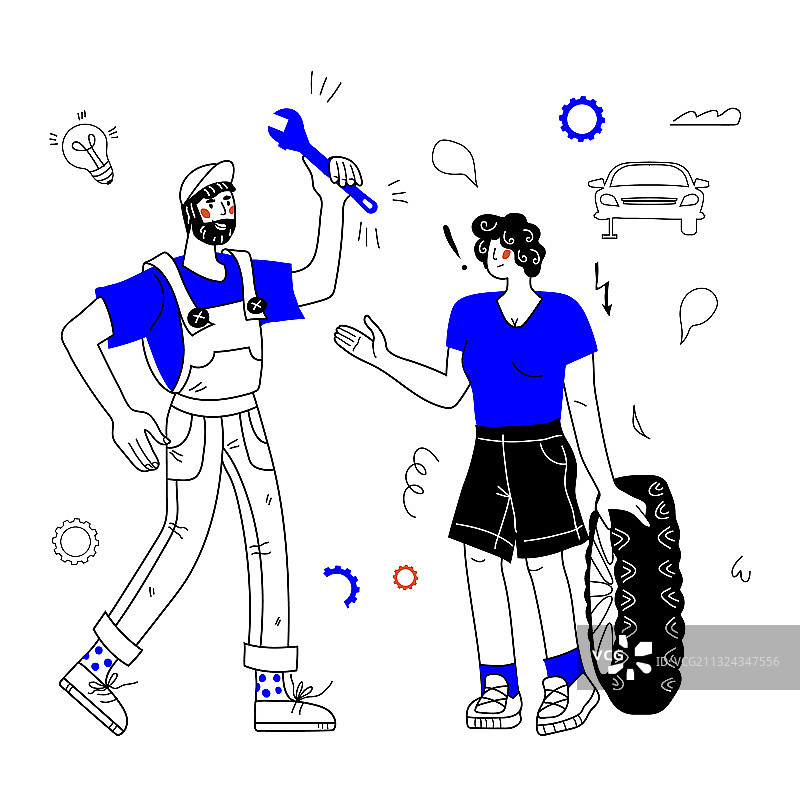 轮胎服务汽车维修banner图片素材