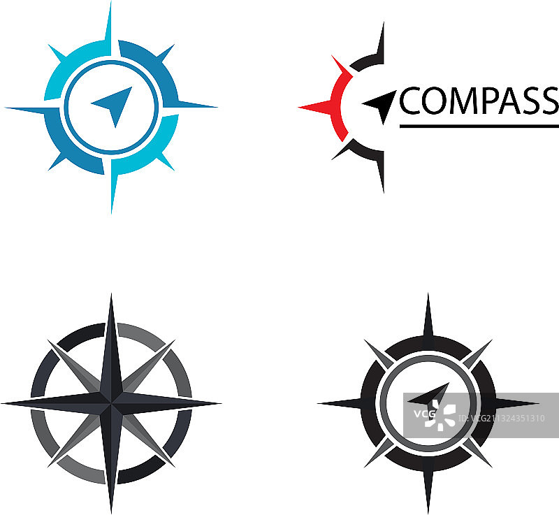 指南针logo模板图片素材
