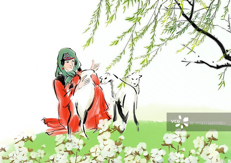 新疆维吾尔自治区新疆维吾尔自治区自治区秋天庆祝棉花丰收载歌载舞图片素材