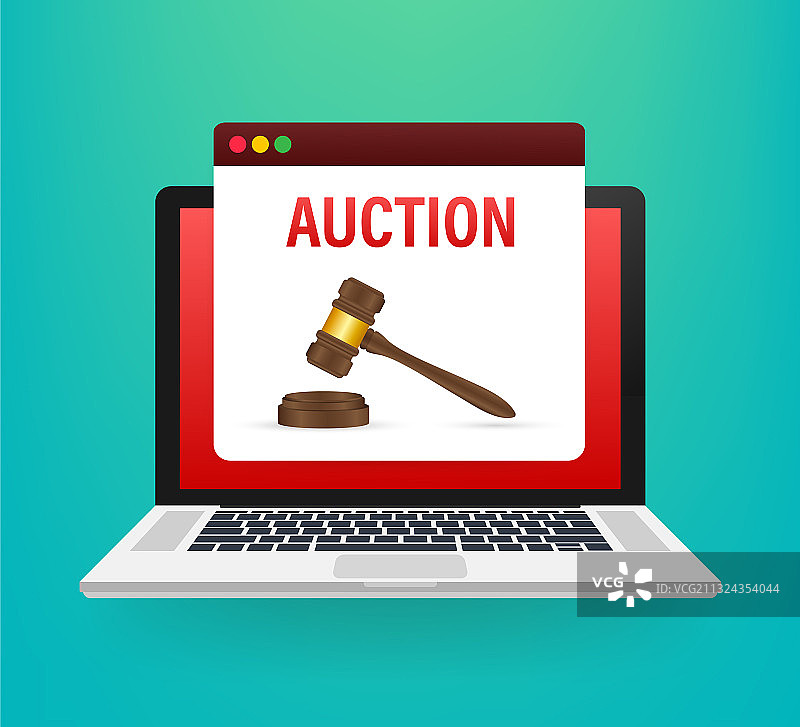 卡通风格的拍卖槌图标图片素材