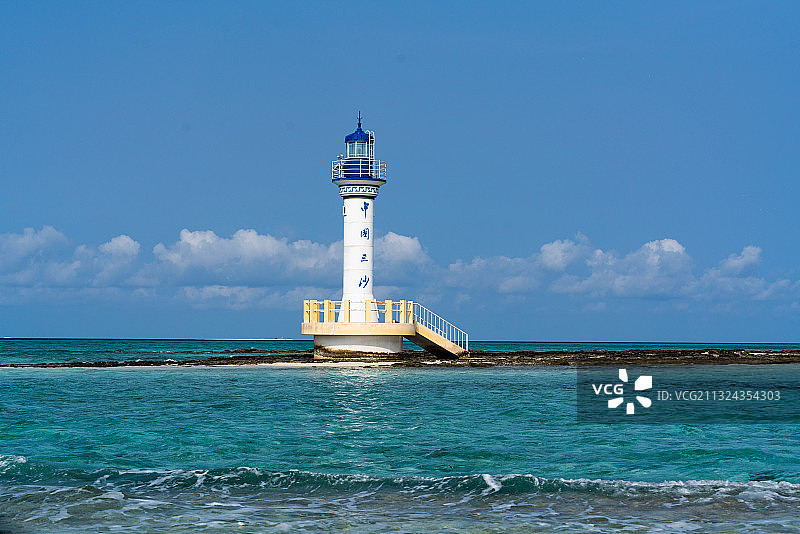 三沙海上灯塔图片素材