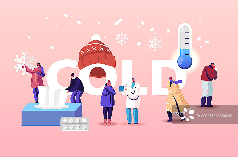 冷色调医疗保健概念病人角色图片素材