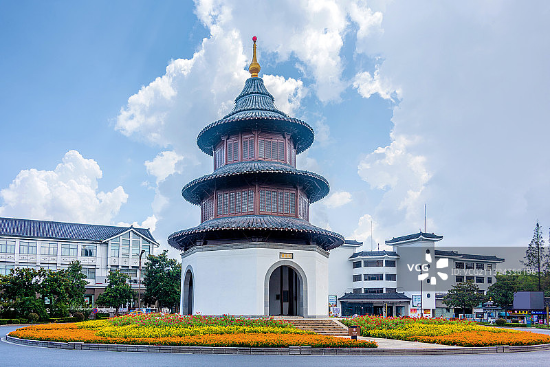 中国江苏扬州文昌阁街景图片素材