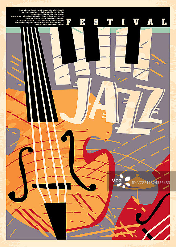 爵士音乐节海报设计模板图片素材