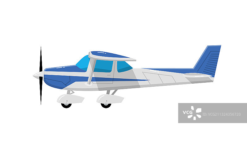 复古小型飞机螺旋桨图标图片素材