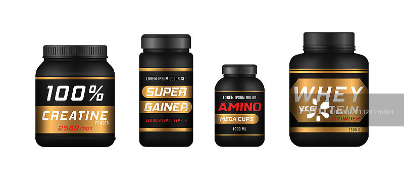 蛋白粉运动水壶图片素材