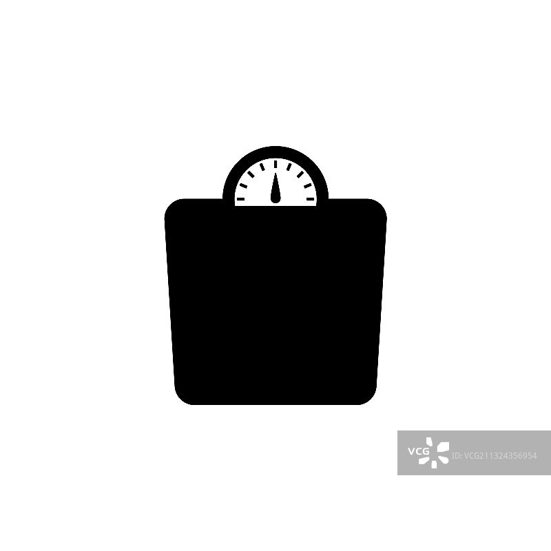 黑色体重秤图标图片素材