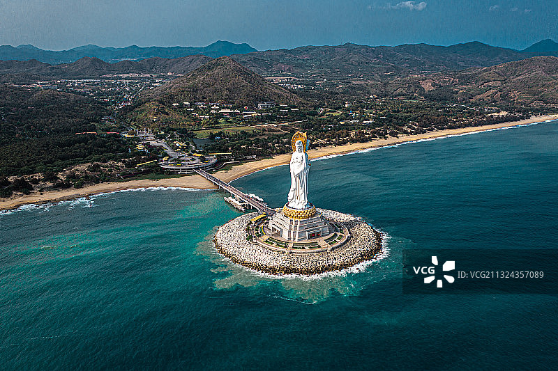 海南南海海上观音图片素材