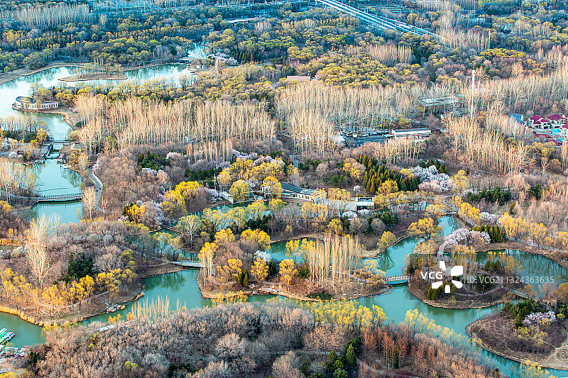鸟瞰奥林匹克森林公园图片素材