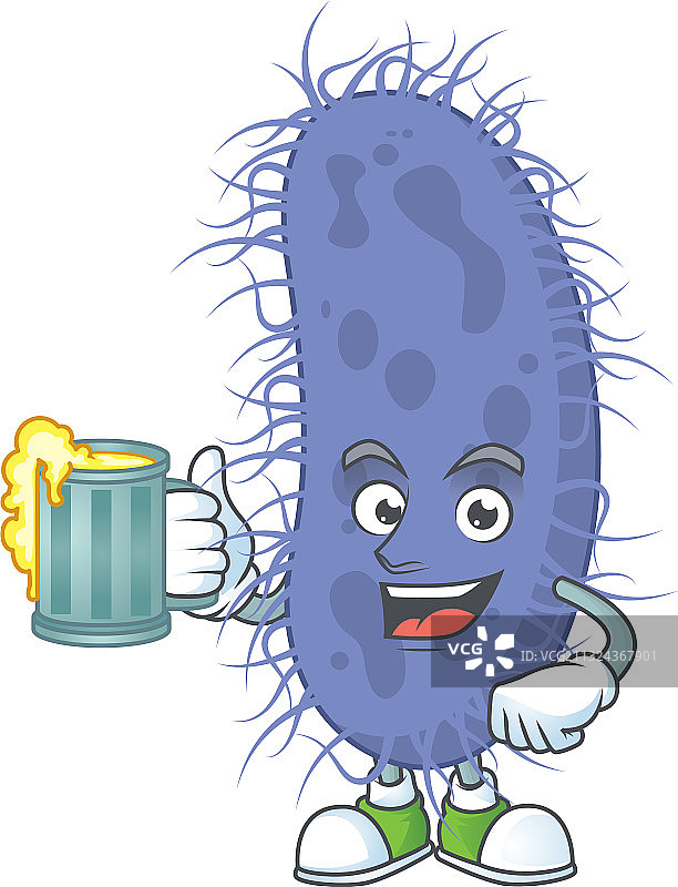 快乐的伤寒沙门氏菌吐司与一杯啤酒图片素材