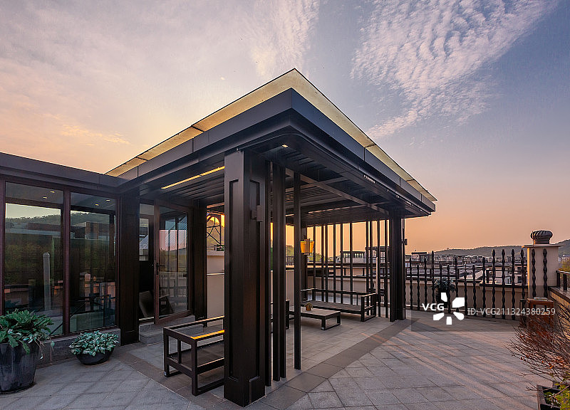 别墅的阳台图片素材