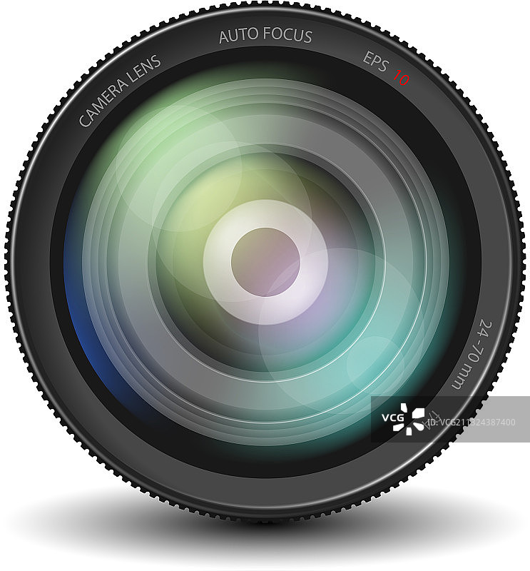 逼真的相机镜头图片素材