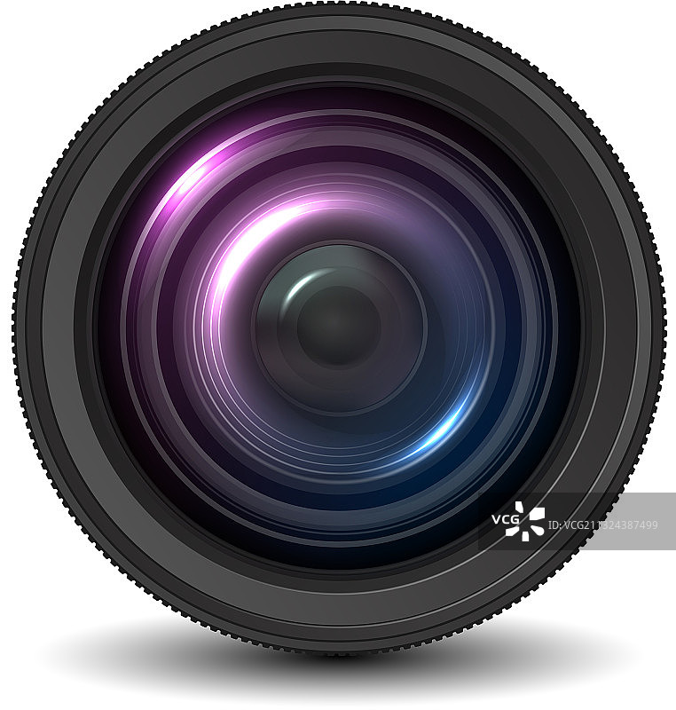 逼真的相机镜头图片素材