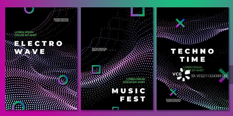 电子音乐派对宣传海报图片素材