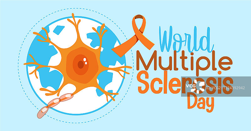 世界多发性硬化日标志或banner图片素材