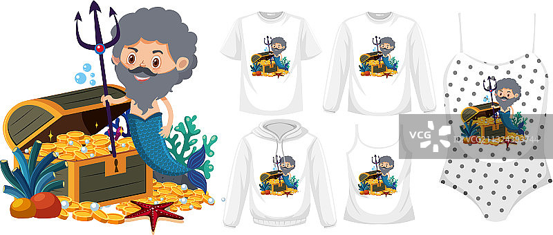 美人鱼服装模型图片素材