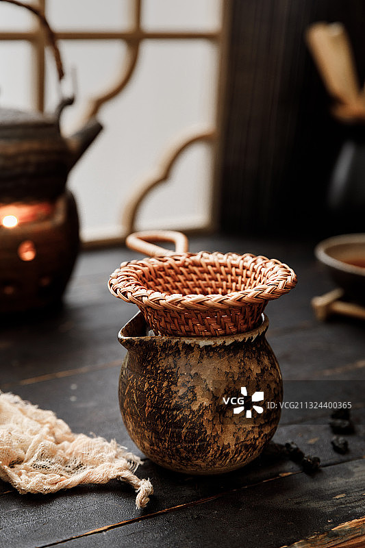 茶漏与公道杯图片素材