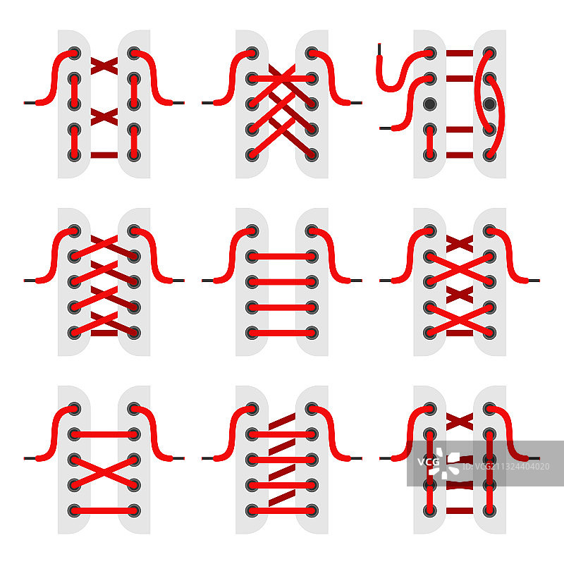 白色背景上隔离的鞋带图标图片素材