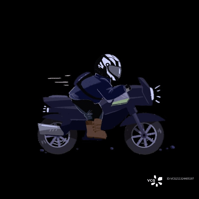 在樱花瓣里骑行图片素材