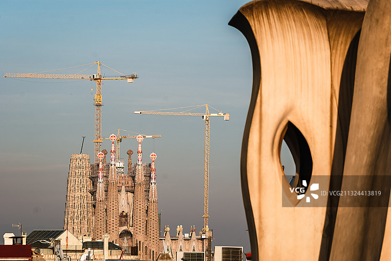 未完工的世界遗产 高迪圣家堂 巴塞罗那图片素材