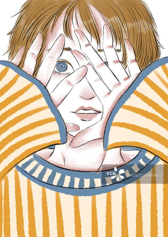 女孩插画图片素材