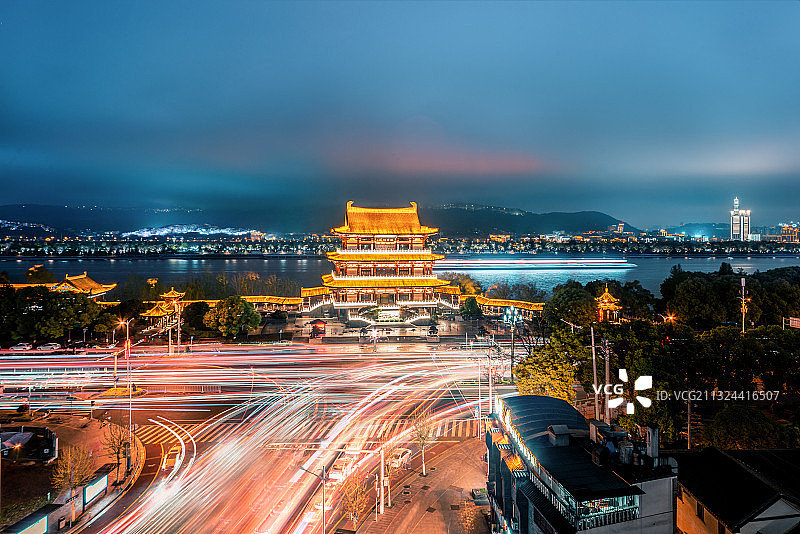 杜甫江阁图片素材