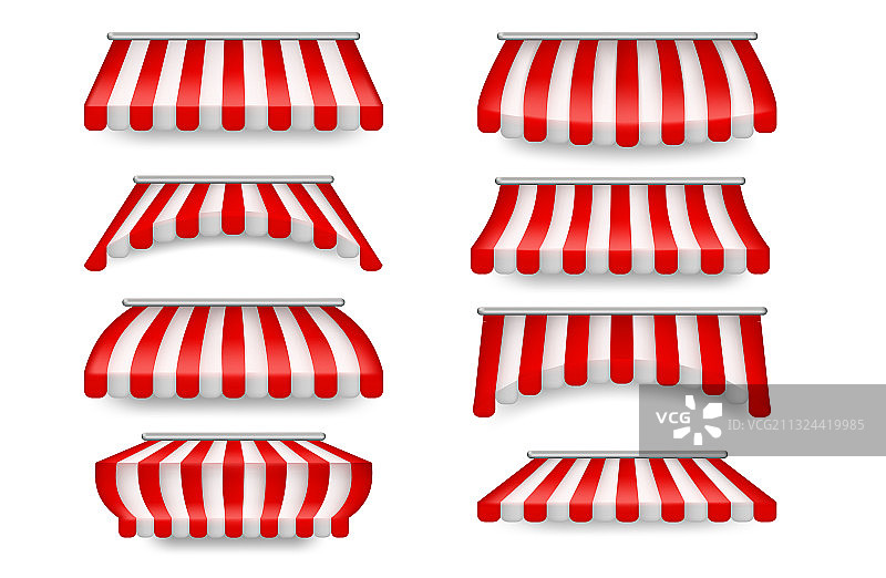 逼真细致的3D遮阳篷户外遮阳篷套装图片素材