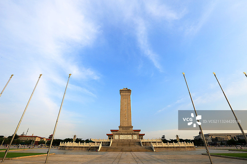 北京市天安门广场人民英雄纪念碑图片素材