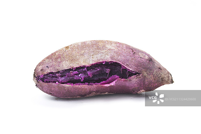 蒸熟的紫薯图片素材