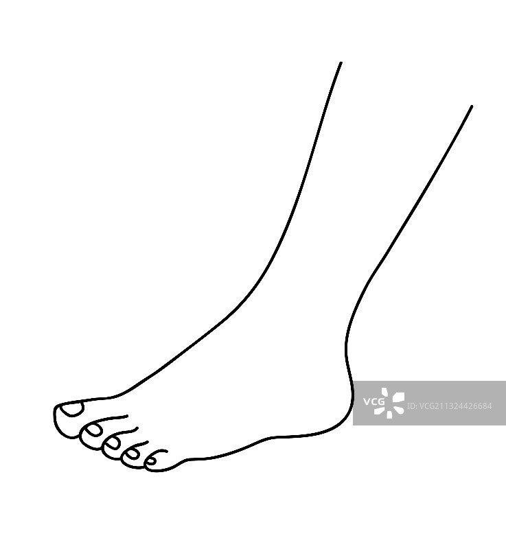 美丽的赤脚图片素材