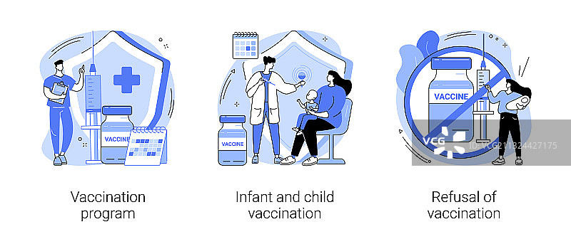强制免疫抽象概念图片素材