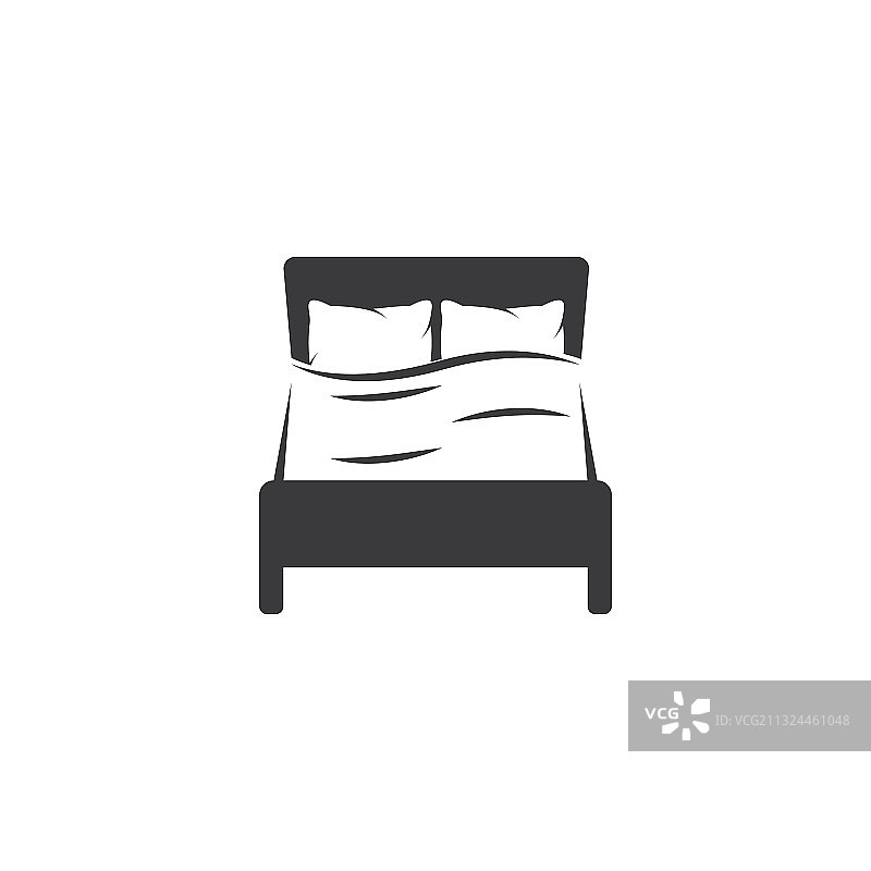 床和枕头图片素材