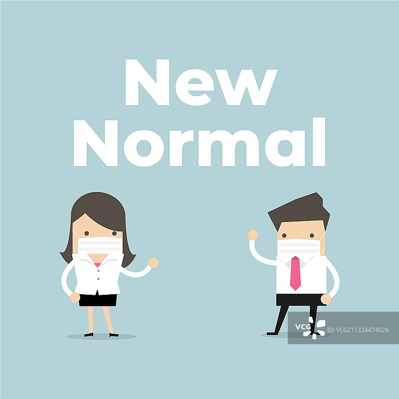 新常态下的工作生活方式理念图片素材