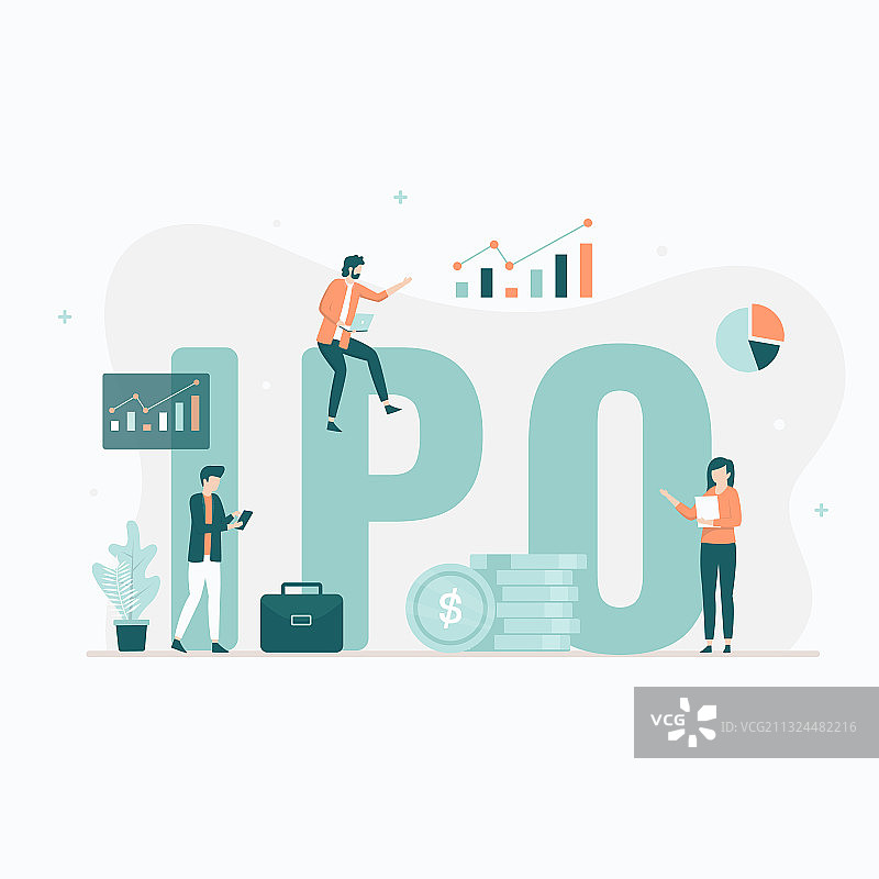 首次公开募股IPO概念图片素材