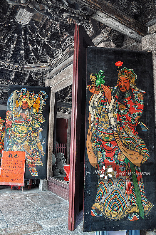 广东揭阳古榕武庙  门神图片素材