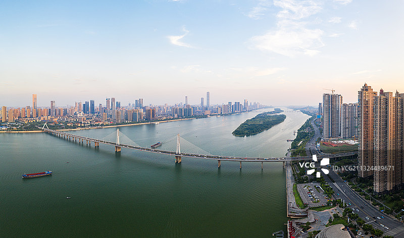 长沙银盆岭大桥全景图片素材