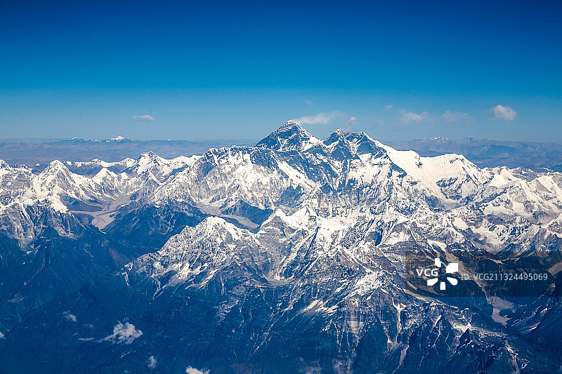 珠峰航拍图片素材