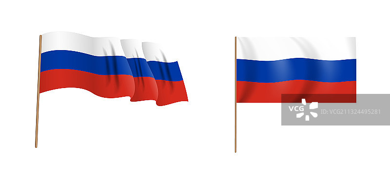 自然风格的俄罗斯国旗图片素材