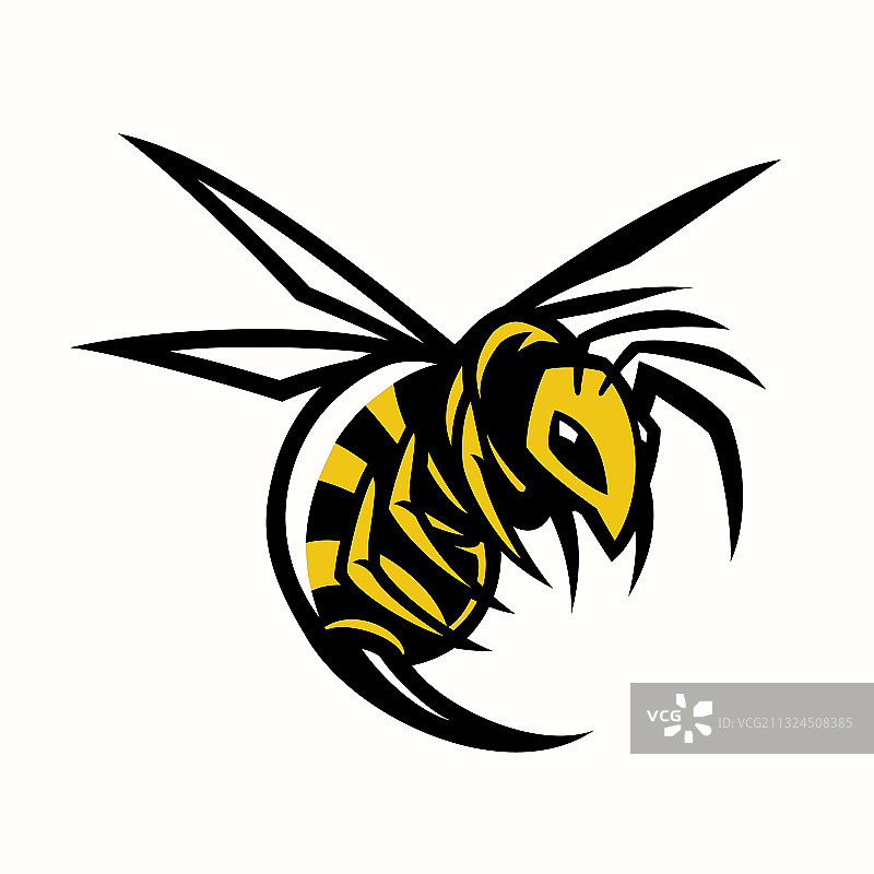 蜜蜂、大黄蜂和黄蜂吉祥物图片素材