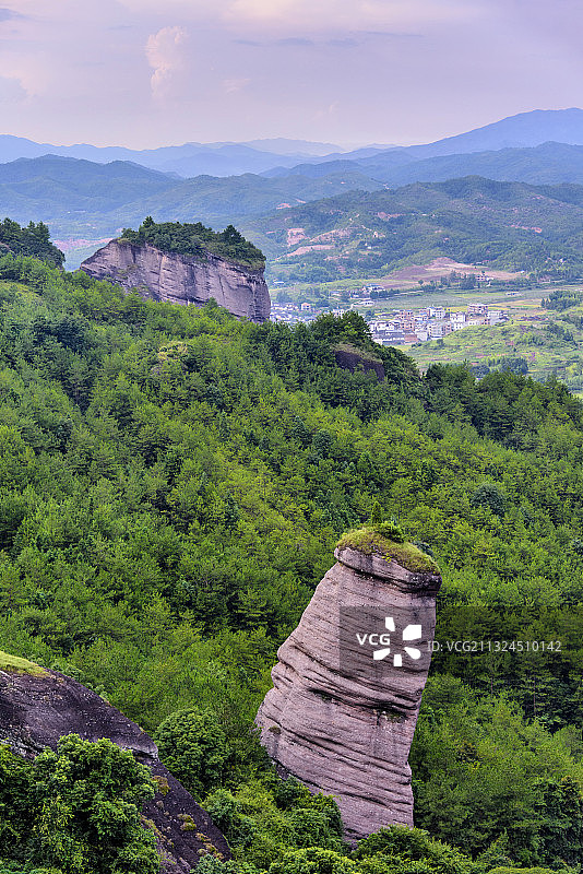 中国福建省龙岩市连城县冠豸山国家地质公园图片素材