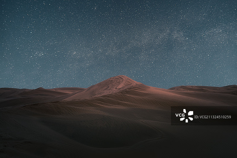 中卫沙坡头沙漠星空图片素材