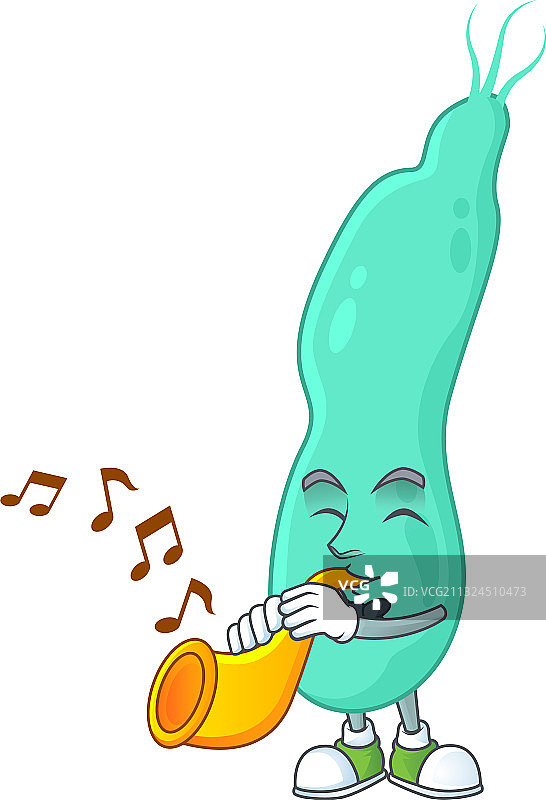 有才华的音乐家幽门螺杆菌卡通图片素材