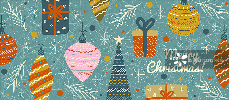 圣诞快乐，恭贺新禧图片素材