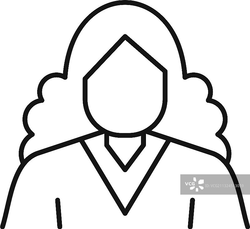 牛顿人物轮廓图标图片素材