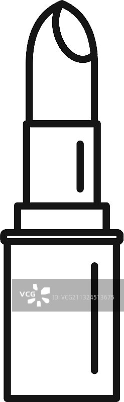 法式口红图标轮廓样式图片素材